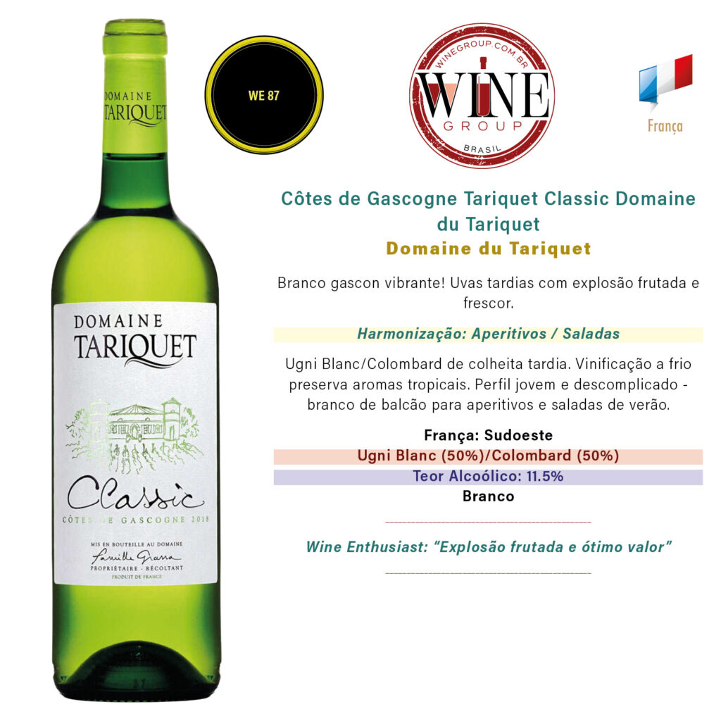 Côtes de Gascogne Tariquet Classic Domaine du Tariquet
