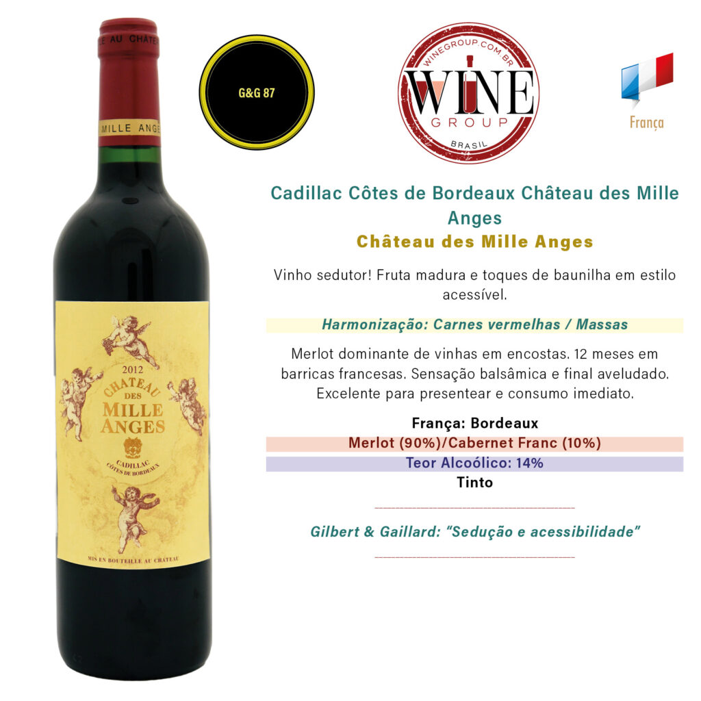 Cadillac Côtes de Bordeaux Château des Mille Anges