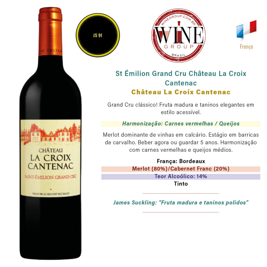 St Émilion Grand Cru Château La Croix Cantenac
