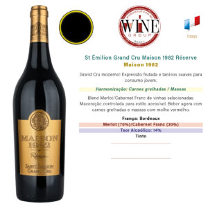 St Émilion Grand Cru Maison 1982 Réserve