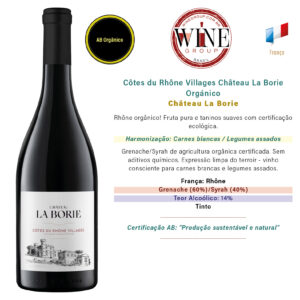 Côtes du Rhône Villages Château La Borie Orgánico