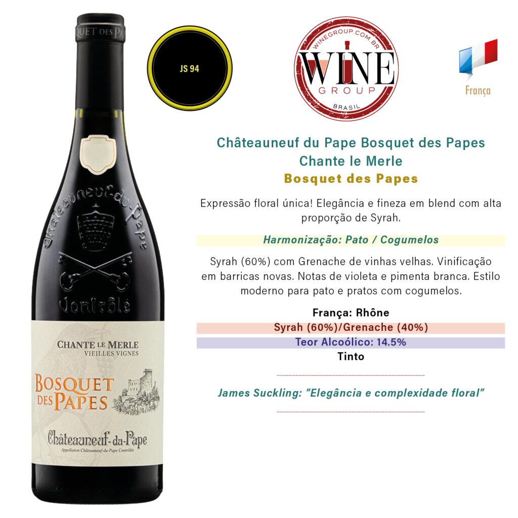 Châteauneuf du Pape Bosquet des Papes Chante le Merle
