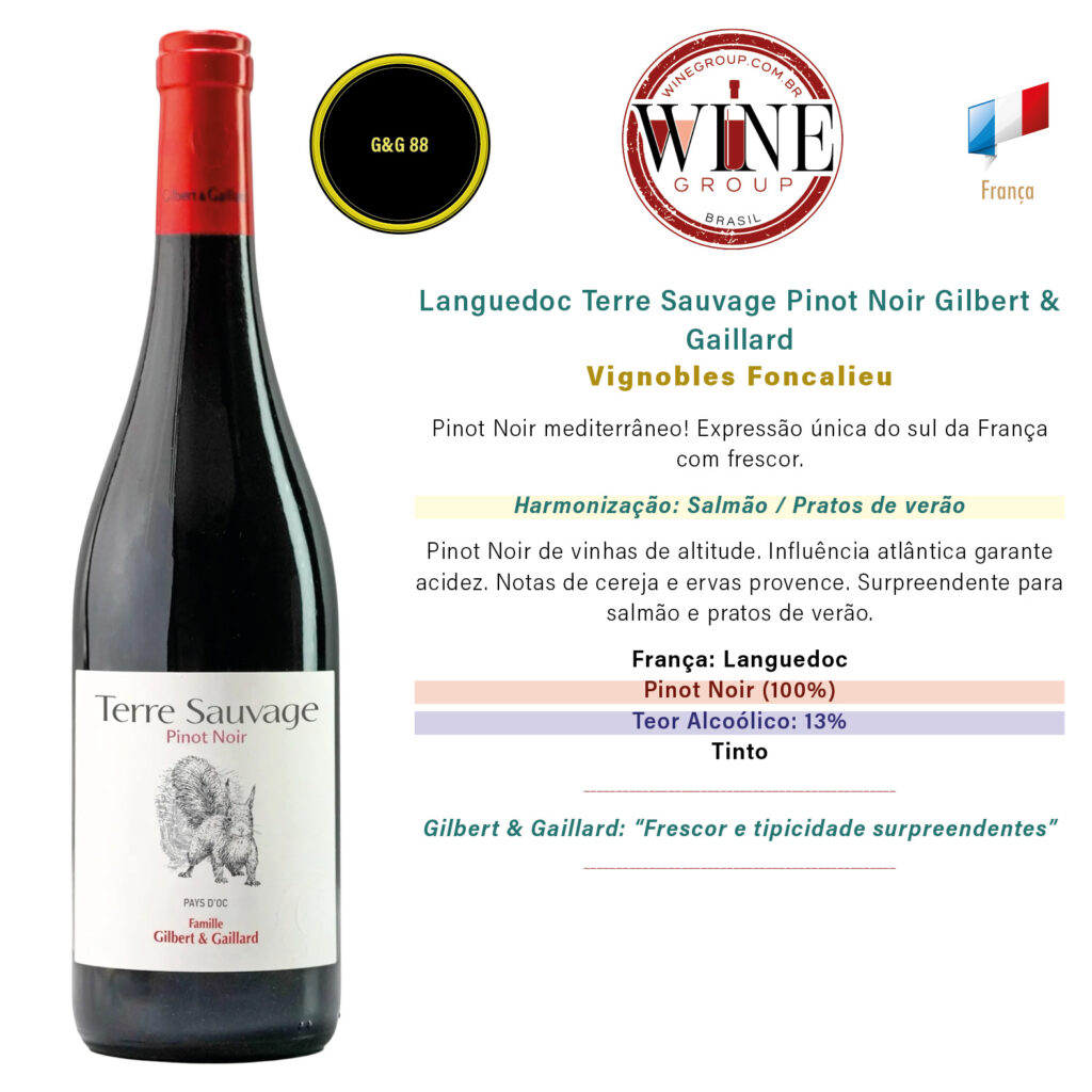 Languedoc Terre Sauvage Pinot Noir Gilbert & Gaillard