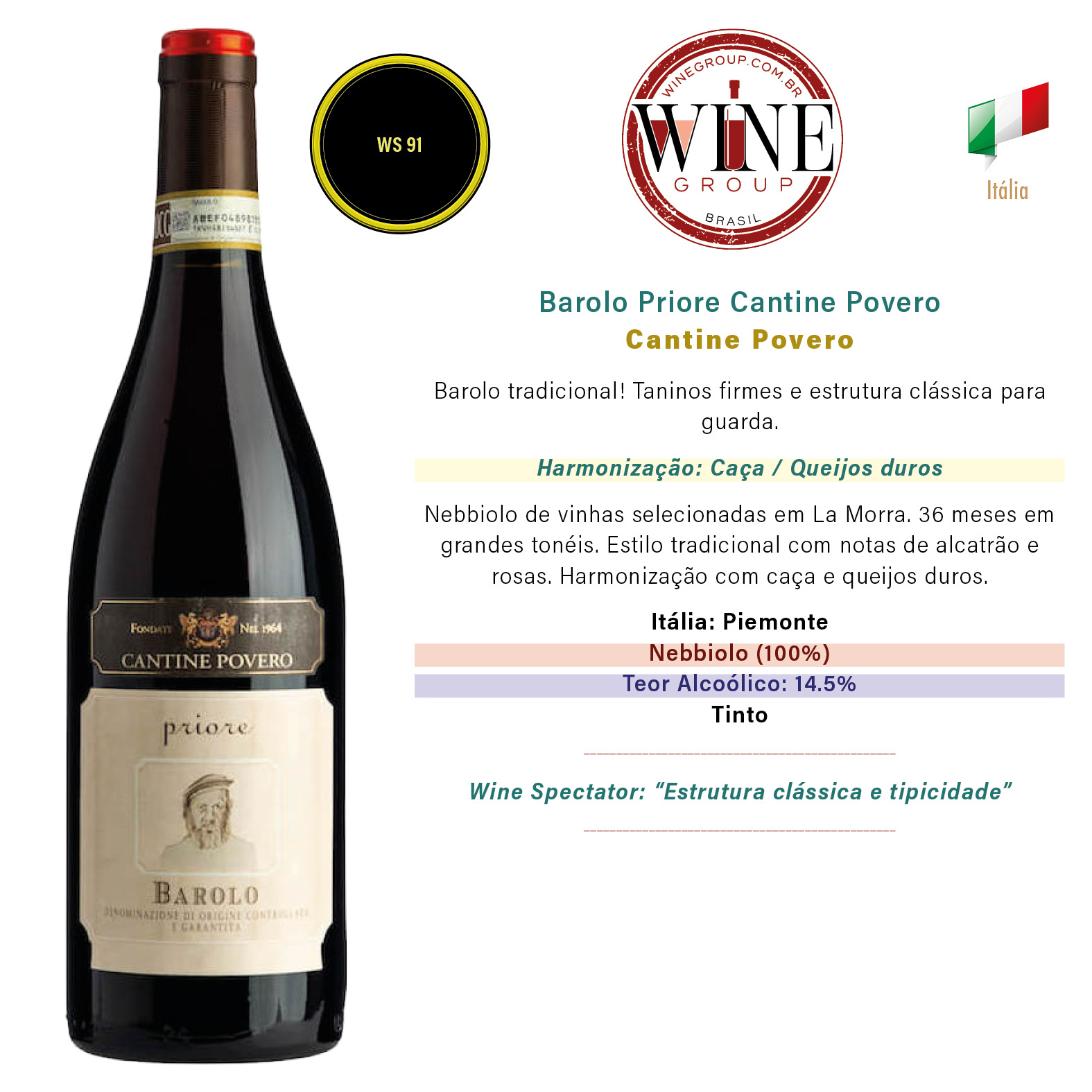 Barolo Priore Cantine Povero